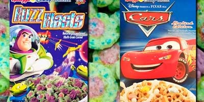 Los cereales para niños de Disney