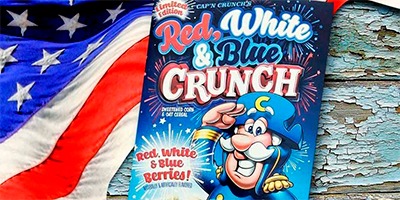 Red, White & Blue Crunch los cereales patrióticos Captain Crunch